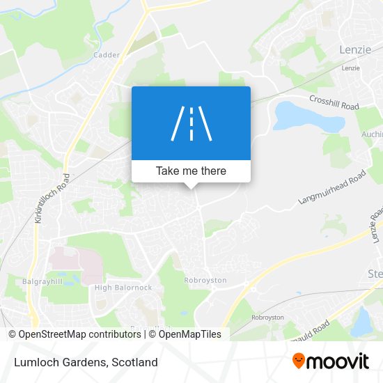 Lumloch Gardens map