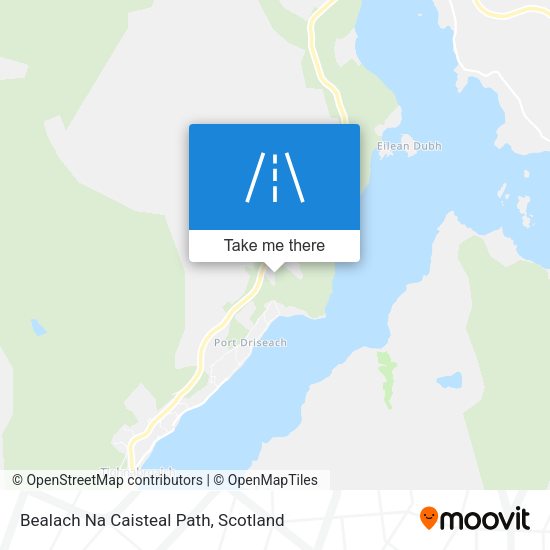 Bealach Na Caisteal Path map