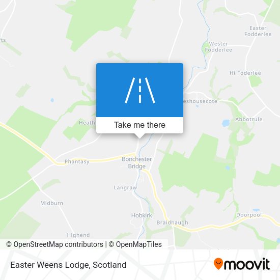 Easter Weens Lodge map