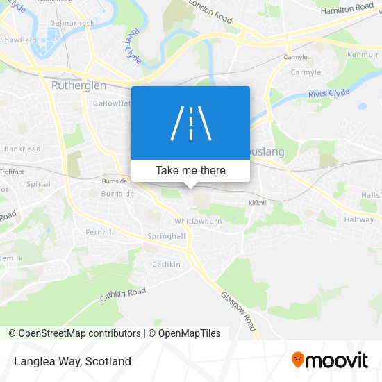 Langlea Way map