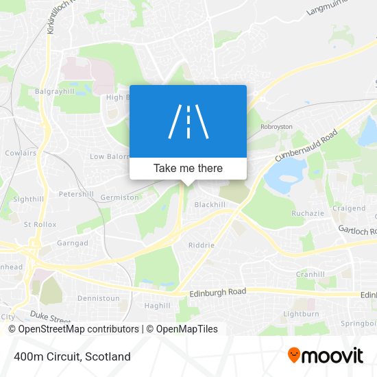 400m Circuit map