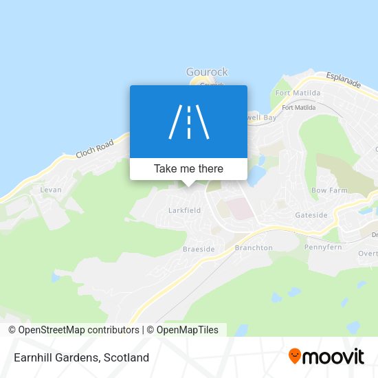 Earnhill Gardens map