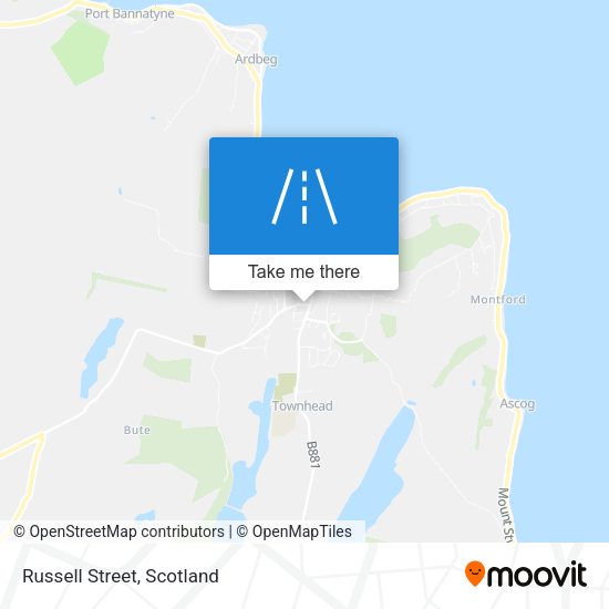 Russell Street map