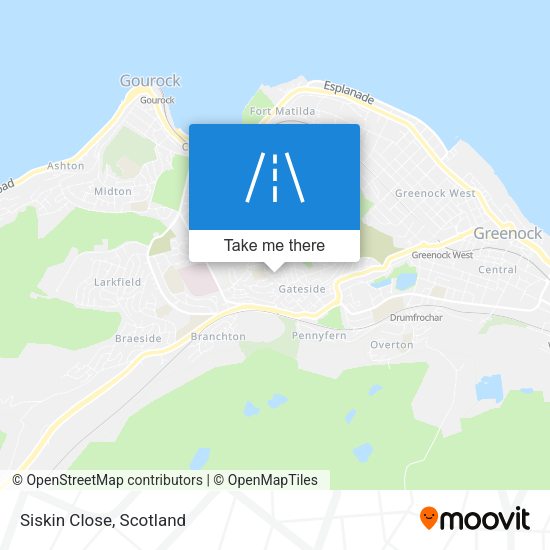 Siskin Close map