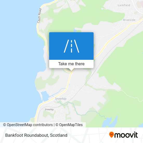 Bankfoot Roundabout map