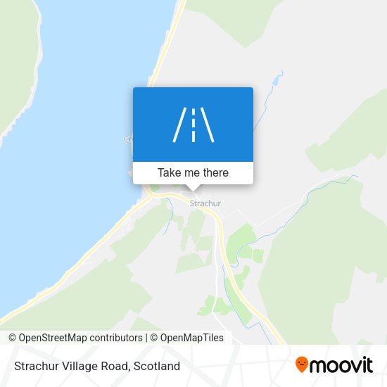 Strachur Village Road map