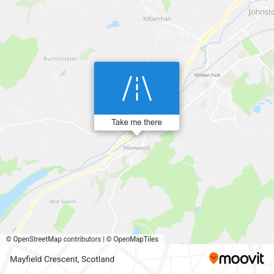 Mayfield Crescent map