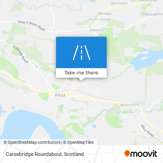 Carsebridge Roundabout map