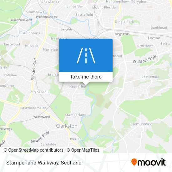 Stamperland Walkway map