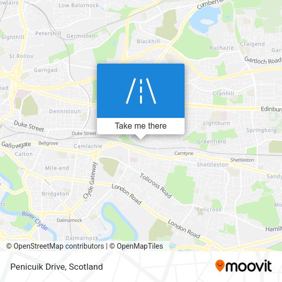 Penicuik Drive map