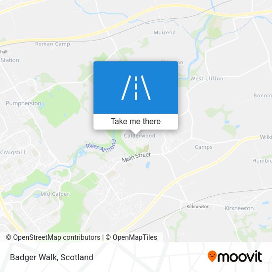 Badger Walk map