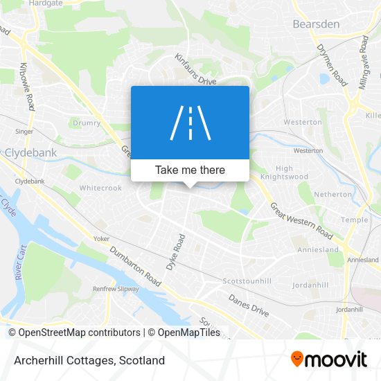 Archerhill Cottages map