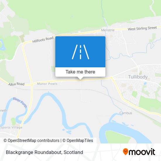 Blackgrange Roundabout map
