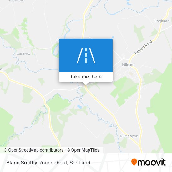 Blane Smithy Roundabout map