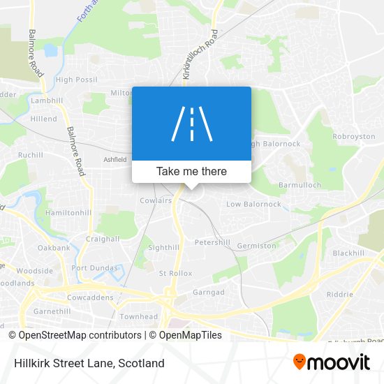 Hillkirk Street Lane map