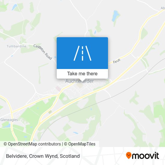 Belvidere, Crown Wynd map