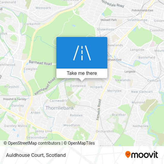 Auldhouse Court map