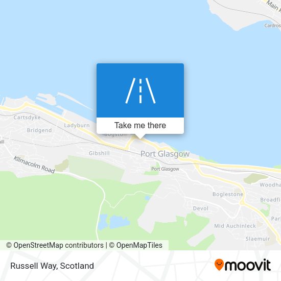 Russell Way map
