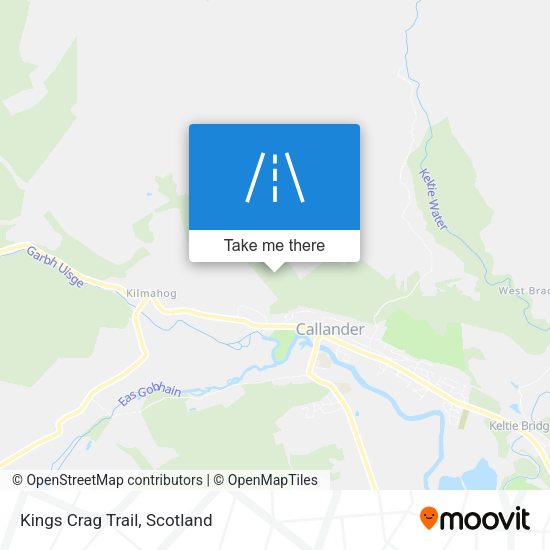 Kings Crag Trail map