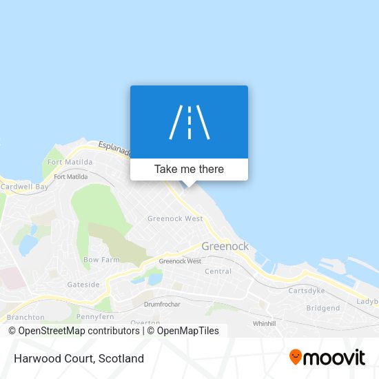 Harwood Court map