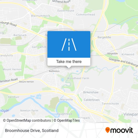 Broomhouse Drive map