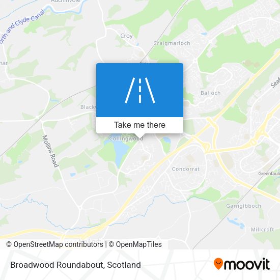Broadwood Roundabout map