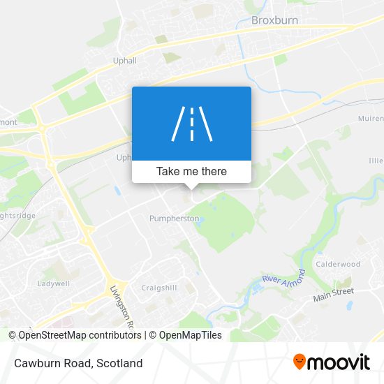 Cawburn Road map