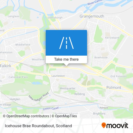 Icehouse Brae Roundabout map
