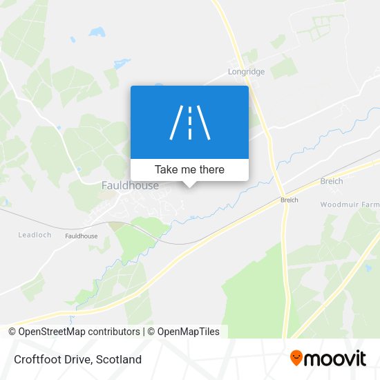 Croftfoot Drive map