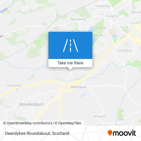 Deerdykes Roundabout map