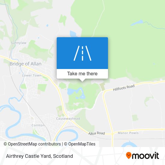 Airthrey Castle Yard map