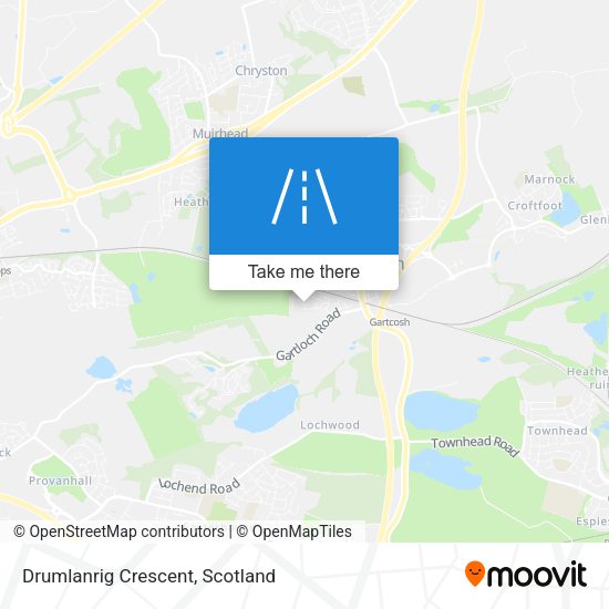 Drumlanrig Crescent map