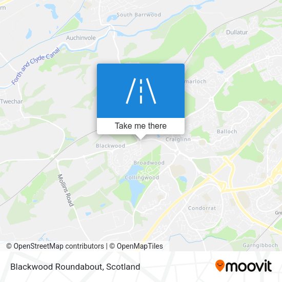 Blackwood Roundabout map