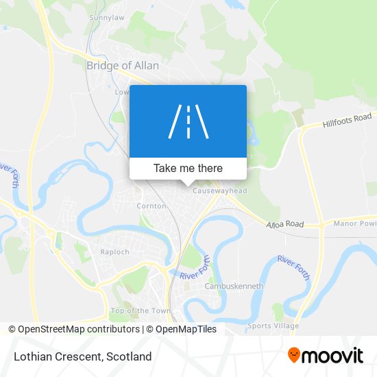 Lothian Crescent map