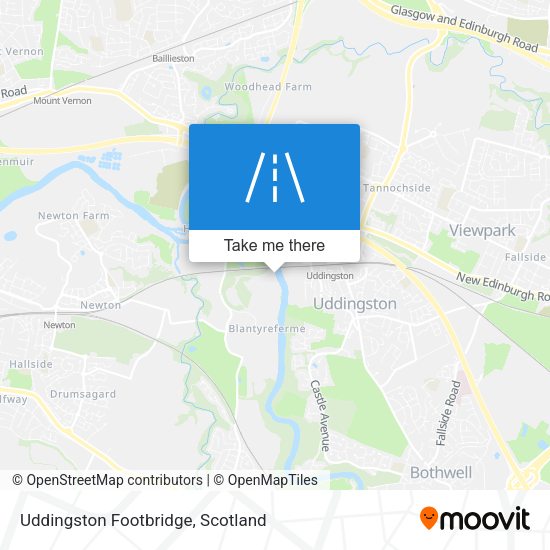Uddingston Footbridge map