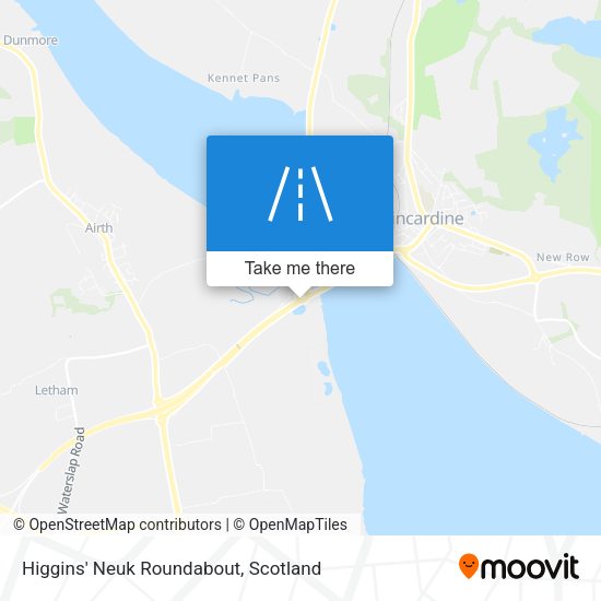 Higgins' Neuk Roundabout map