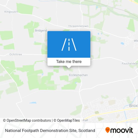 National Footpath Demonstration Site map