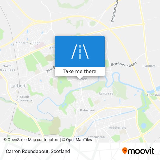 Carron Roundabout map