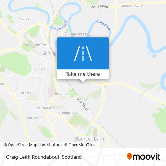 Craig Leith Roundabout map