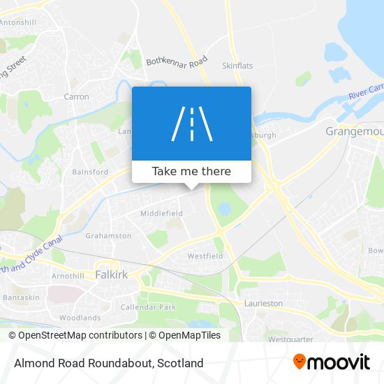Almond Road Roundabout map