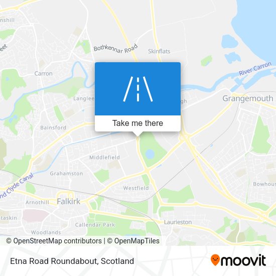 Etna Road Roundabout map