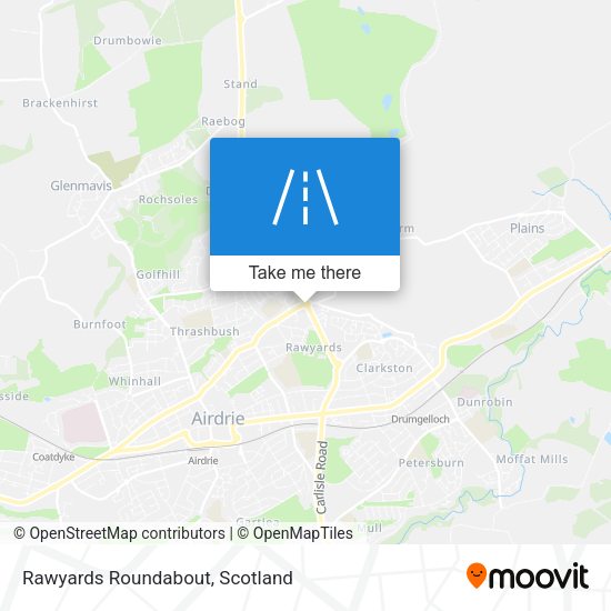 Rawyards Roundabout map