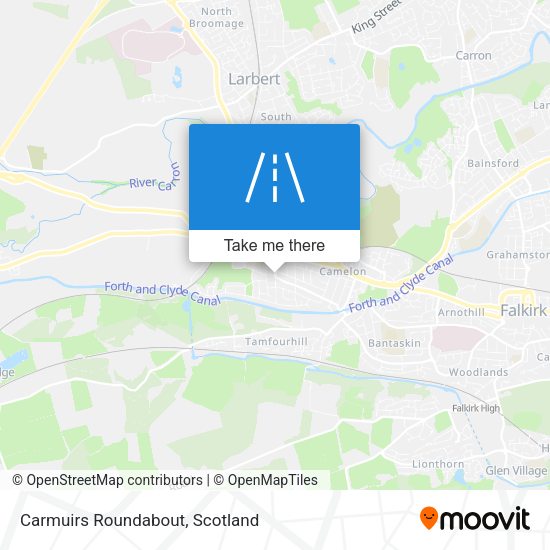 Carmuirs Roundabout map