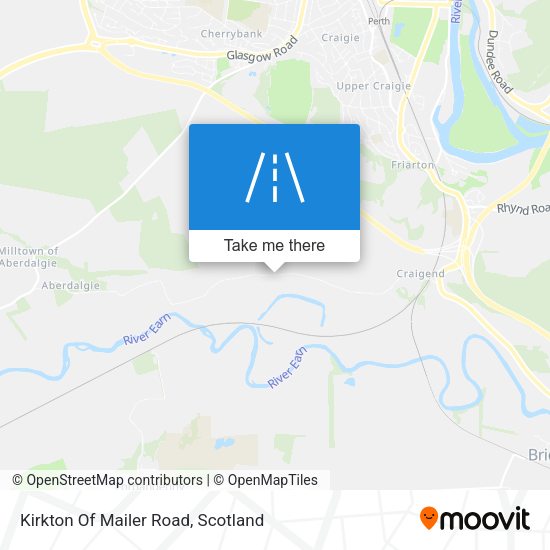Kirkton Of Mailer Road map