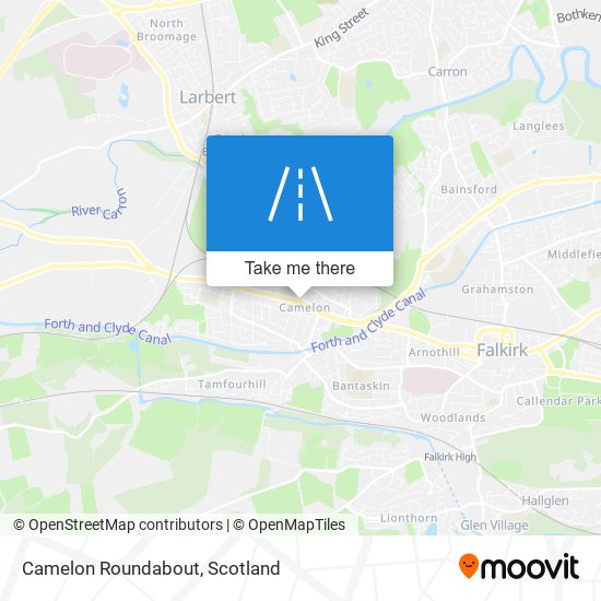 Camelon Roundabout map