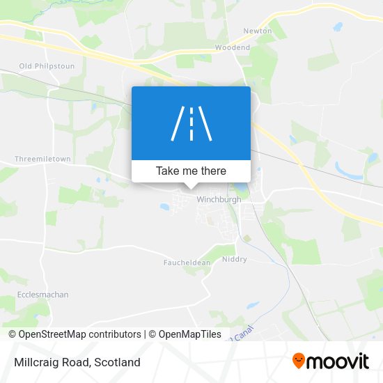 Millcraig Road map