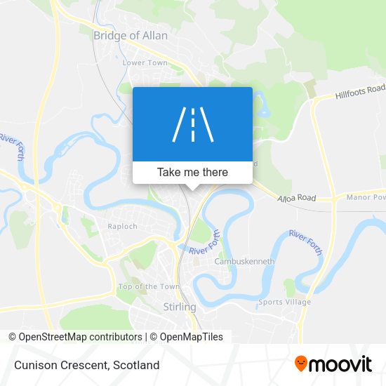 Cunison Crescent map