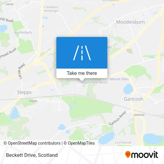 Beckett Drive map