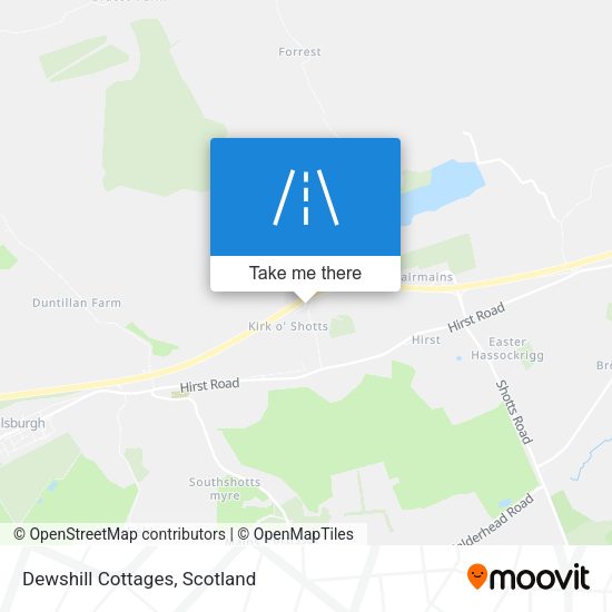 Dewshill Cottages map