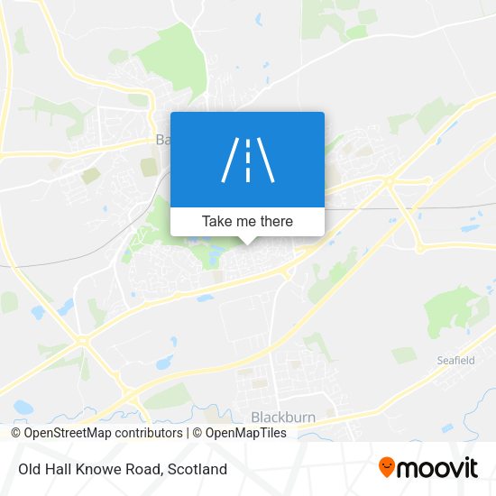 Old Hall Knowe Road map